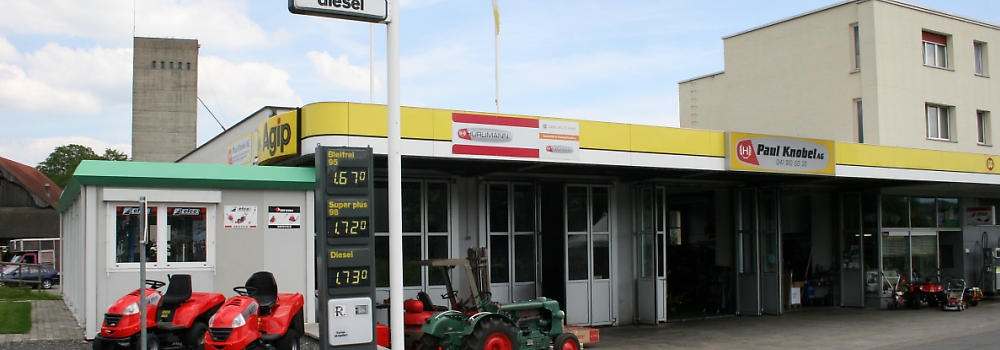 AGIP-Tankstelle und Laden der Paul Knobel AG